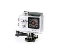 Caméra Sportive Étanche 30M 170° HD 1080P Wifi Time Lapse Multi Sport Argent + SD 8Go YONIS