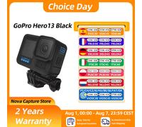 Caméra sportive GoPro Hero13 Black, résistante aux chocs, vidéo 5.3K, caméra sportive directe Go Pro Hero 13