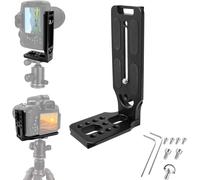 Camera Stabilizer L Plate Quick Release Sliding L Bracket Vertical Switching for Tripods and Monopods Compatible with Canon Nikon Sony DJI Osmo Ronin Zhiyun