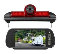 Caméra Stationnement Arrière pour Ducato X250 pour Jumper pour Relay pour Boxer III Kit Caméra Recul HD avec 3ème Feu Stop(Camera-Monitor)