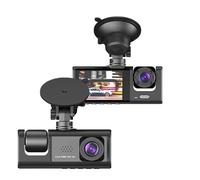 Caméra Stationnement Caméra De Tableau De Bord 1080p pour Voiture, Enregistreur Vidéo Avant/arrière, Vision Nocturne, 2/3 Caméras Poignée Coffre(3 Camera no Card)