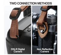 Camera Strap-Crazy Horse Art Classic Leather Head,1.5"" Woven Cotton Camera Strap.[L67]