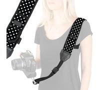 Camera Strap Shoulder Strap for SLR and Bridge Camera Compatible with Nikon D5600, D500, Canon 700D, 1300D, Lumix and More ¿ Polka Dots