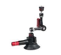 Camera Suction Cup Mount, Support de caméra d'action de Voiture à dégagement Rapide, Pompe à Main, Ventouse réglable à 360 ° 1/4 "3/8", Compatible for GoPro,Parts(3inch Black Combo B)