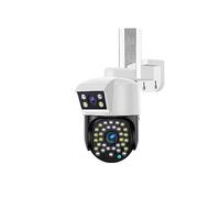 Camera Surveillance Caméra Domestique, Moniteur À 360 Degrés Sans Angle Mort, Vision Nocturne Extérieure À Distance For Téléphone Portable Sans Fil, 4G, Photographie Solaire(Monitoring special+128GB)