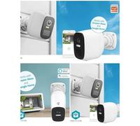 Caméra surveillance extérieure Wi-Fi 4MP Full HD 1080p IP65 Accu 5 Mois support MSD Vision nocturne