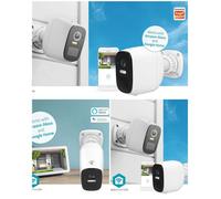Caméra surveillance extérieure Wi-Fi - NEDIS - SmartLife - 4MP (1440p) - Batterie 5200mAh sans fil - IP66 étanche