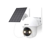 Caméra Surveillance solaire 2K 3WiFi Extérieur sans Fil Q01 Orientable 360° avec Batteries