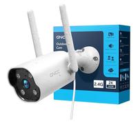 Camera Surveillance Wifi 2K Caméra Extérieur Vision Nocturne Étanche Détection Mouvement Alarme Sonore Enregistrement 2[CE342]