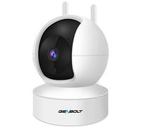 Caméra Surveillance WiFi Intérieure, GENBOLT IP Camera Moniteur avec Détection Humanoïde,Vision Nocturne, 4X Zoom Pan Tilt, Audio Bidirectionnelle pour Bébé et Animal Maison Sécurité