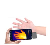 Caméra thermique, 160 * 120/256 * 192 résolution petite caméra d'imagerie thermique Portable téléphone portable imageur 6 Modes d'affichage langue commutable(EM160)