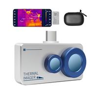 Caméra Thermique HP-H2F6B 640×480 Mini Camera Thermique Infrarouge Visuelle et Haute Résolution, à Double Spectre pour Android, large Plage de Température de 5°F à 1022°F, Mode de Fusion Visible/IR