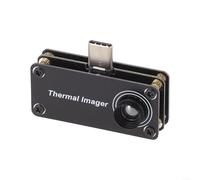 Caméra thermique pour téléphone portable Android 8-12 I-R Détecteur de température Connexion Type-C Angle de vision 33 ° 5 palettes de couleurs PCB Noir