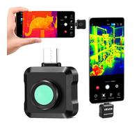 VEVOR Caméra Thermique pour Android Super Résolution TISR 320x240 Imageur Thermique Infrarouge Résolution 160x120 pour Smartphones et Tablettes, 25 Hz, -20 °C à 550 °C, avec 15 Palettes de Couleurs