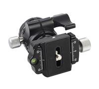 Camera Trépied Bal Ball Head, 360 Degrés Panorama Rotation Ball Head avec Plaque de Libération Rapide, Alliage d'aluminium, Niveau de Bulle pour DSLR, ILDC, Caméras d'action, Support Téléphone