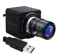 Caméra USB 5 MP 2,8-12 mm Objectif Varifocal 4X Zoom Lightburn Webcam OV5640 Capteur Gros Plan Caméra 1944P Golf Swing Caméras Plug & Play pour Mac Windows Linux Raspberry Pi