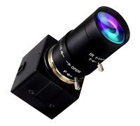 Caméra USB 5 MP avec zoom 2,8-12 mm Objectif Webcam à focale variable Mini UVC USB2.0 USB avec caméra pour ordinateur Zoom manuel Caméra gros plan Caméra Web industrielle Varifocal pour ordinateur