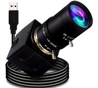 Caméra USB 8 MP 4K Zoom manuel Webcam pour ordinateur 5-50 mm Objectif Varifocal USB avec caméra Mini UVC USB2.0 Caméra PC à mise au point variable pour ordinateur portable CCTV Caméra de surveillance
