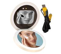 Caméra UV pour Test de Protection Solaire - Accessoire de Test de Protection Solaire avec lumière LED, Miroir à Main Portable | pour Femmes, Femmes, épouses, Maison, Voyage, Salle de Bain