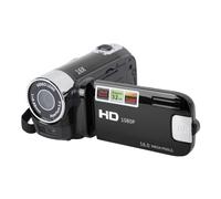 Caméra Vidéo 16x Zoom Digital Vlogging Camera Recorder 4K 48MP 2,7 Pouces Rotation CamCrorder de L'écran LCD avec Câble USB (Black)