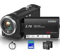 Caméra vidéo 2,7 K 56 MP Caméscope zoom numérique 16X Lumière de remplissage Vlogging Camera