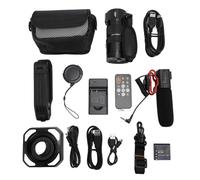 Caméra vidéo 4K avec écran tactile IPS de 3,5 pouces, zoom 30x, anti-secousses, enregistreur vidéo avec microphone externe, pare-soleil