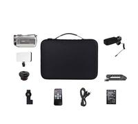 Caméra vidéo 4K for Blogueur filmant 64X Zoom numérique Vision Nocturne caméscope Domestique Professionnel Cadeau pour débutants(Top Kit)