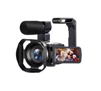 Caméra Vidéo 8K 64 MP, Écran Tactile LCD 3 Pouces, pour Zoom 18x, Wi-Fi, Microphone, Pare-Soleil et Stabilisateur Manuel