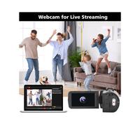 Caméra Vidéo 8K 64 MP, Écran Tactile LCD 3 Pouces, pour Zoom 18x, Wi-Fi, Microphone, Pare-Soleil et Stabilisateur Manuel