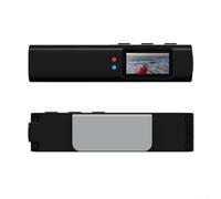 Caméra vidéo à lunettes 2K, avec enregistrement haute définition 2,7 K 30 fps, objectif grand angle 110 ° anti-tremblement, enregistrement en boucle, écran IPS de 0,96", caméra portable 21 Go (noir)