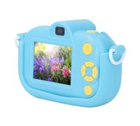 Caméra Vidéo, Appareil Photo Numérique avec Objectif Avant Arrière, écran IPS de 2 Pouces, Filtre Adhésif Multifonctionnel pour Cadeaux de Filles (Blue)