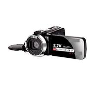 Caméra vidéo, Appareils Photo numériques 2.7K Caméra vidéo Caméscope numérique Portable Zoom 16X à écran LCD Tactile avec(with 64GB SD Card,Standard)
