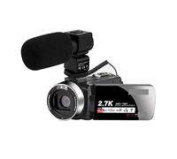 Caméra vidéo, Appareils Photo numériques 2.7K Caméra vidéo Caméscope numérique Portable Zoom 16X à écran LCD Tactile avec(No SD Card,Camera-Mic)