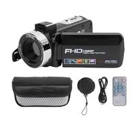 Caméra Vidéo, Caméra pour Enfants HD 1080P, Lanière, écran de Rotation Couleur IPS de 3 Pouces à Rotation à 270 °, 30MP, Caméscope télécommandé à Zoom 18X, Anti-secousse,