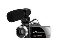 Caméra vidéo, Caméra vidéo 2.7K caméscope numérique en Direct for Un Usage Domestique Zoom 16X 30MP Vlog Webcam 3.0 écran Tactile Rotatif(with Microphone)