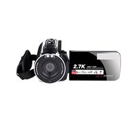 Caméra Vidéo Caméscope 2.7K Caméra Vidéo Caméscope 3 0MP Caméra Vlogging Numérique 3.0Inch Flip Screen Recorder Caméscope avec Microphone Caméra Vlogging Multifonctionnelle(16G SD Card,Nero)