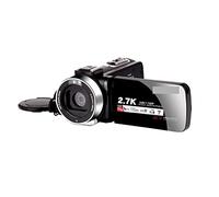 Caméra vidéo Caméscope 2,7k caméra vidéo caméscope numérique Portable 16x Zoom numérique 3,0 pouces Touche LCD Caméscope d'écran avec wifi Caméra de vlogging multifonctionnelle(No SD Card,Standard)