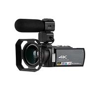 Caméra Vidéo Caméscope 4K Vidéo Caméra IR Vision Nocturne Caméscope Full HD AE8 Digital Vlog Cameras Digital Zoom Camera Recorder Professional For Vlog Recording Camera vlog(Bundle A)