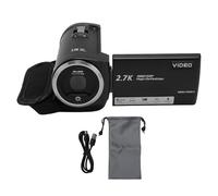 Caméra Vidéo Caméscope 50MP 2.7K HD 16X Zoom Numérique écran Rotatif 2.8 Pouces Port USB Filetage 1/4 Pouce Voyage (128GB)