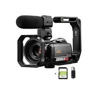 Caméra Vidéo Caméscope Caméra Vidéo 4K Professionnel Pour Vlog Enregistrement Live Streaming, AC5 12X Zoom Optique Full HD Blogger Caméscope Vlog Cameras Multifunction Vlogging Camera