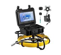 Caméra vidéo d'inspection de tuyau moniteur 9 pouces 100-300FT 8GB carte SD 23mm étanche IP68 conduit d'égout Endoscope industriel(150FT 45.6M)