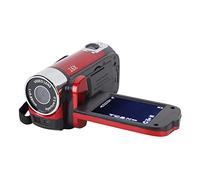 Caméra Vidéo HD, Caméra DV Portable 1080p 16 MP, Caméra Vidéo à écran Rotatif TFT 2,7 Pouces avec Zoom Numérique, Caméra de Voyage avec Zoom Numérique 16X (Rouge)
