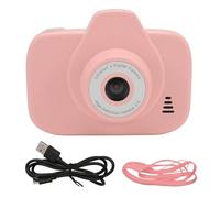 Caméra Vidéo Numérique 1080P 48mp, Mise au Point Automatique, Zoom Numérique 10X, Cadres de Dessins Animés, Filtres, Petite Caméra Compacte pour Garçons et Filles (Rose)