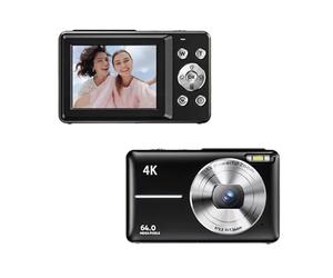 Caméra vidéo numérique 4K 30FPS avec écran 64 MP 18 x 2 4 pouces Batterie intégrée pour adolescents, étudiants, amis
