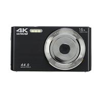 Caméra Vidéo Numérique 4K 44MP Full HD Écran 2,8 Pouces Zoom Numérique 16X Caméra Vidéo HD Antichoc Caméscope pour la Photographie (Noir)