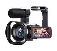 Caméra Vidéo Numérique 8K 64mp, Zoom 18X, Enregistreur, Écran Tactile LCD 3 Pouces, Caméscope D'enregistrement Portable Immortalisez Facilement Vos Plus Beaux Moments(with 64GB Card)