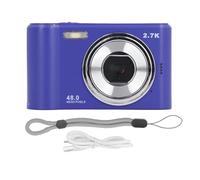 Caméra vidéo numérique HD 1080p pour Enfants 2,4 Pouces IPS Screen 44MP Auto Focus Caméra de vlogging Rechargeable avec Flash intégré dans Une Batterie de 700mAh de Longueur (Bleu)