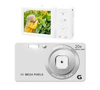 Caméra vidéo numérique HD 2,7" 4K 56MP Auto Focus Appareil photo numérique 56 millions de pixels Zoom numérique 20X Facile à utiliser Blanc