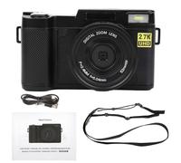 Caméra vidéo numérique Portable, caméscope DV écran LCD 3 Pouces Rotation à 180 degrés 2.7K 30MP Haute définition Claire Chargement USB Léger