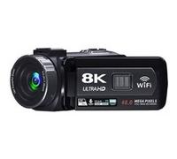 Caméra vidéo numérique portative 8K - 64MP - 32Go + batterie - Télécommande pour extérieur G
